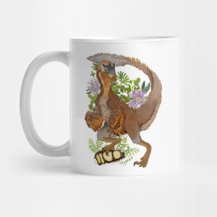 Jungle Raptor Dinosaur Art Mug